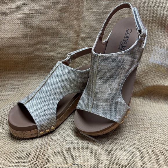 Corkys Women's Tan Wedges - Volta II - Picture 2 of 8